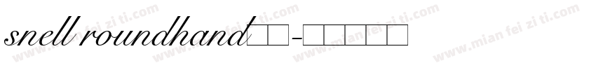 snell roundhand社团字体转换